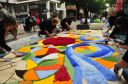 Muestra de Alfombras, puntaires y flores