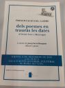 Presentació llibre: dels poemes en trauràs les dates